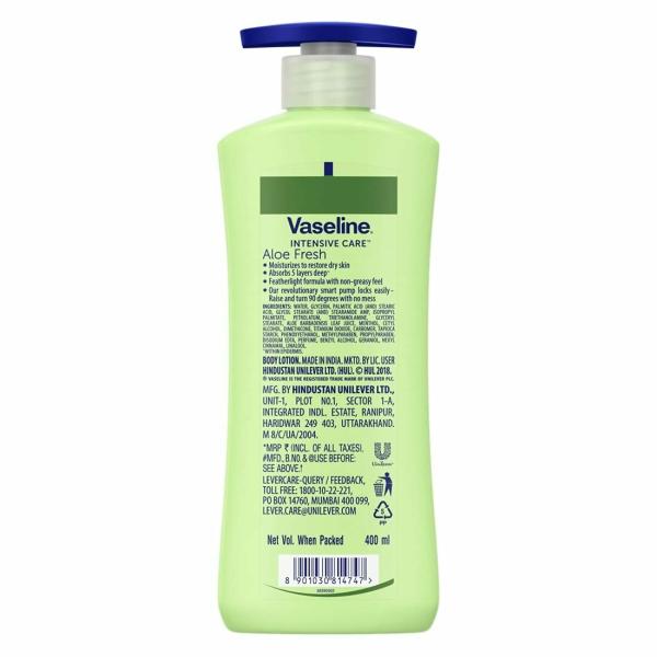 Vaseline Intensive Care Aloe Fresh Hydrating Body Lotion 400 ml JioMart