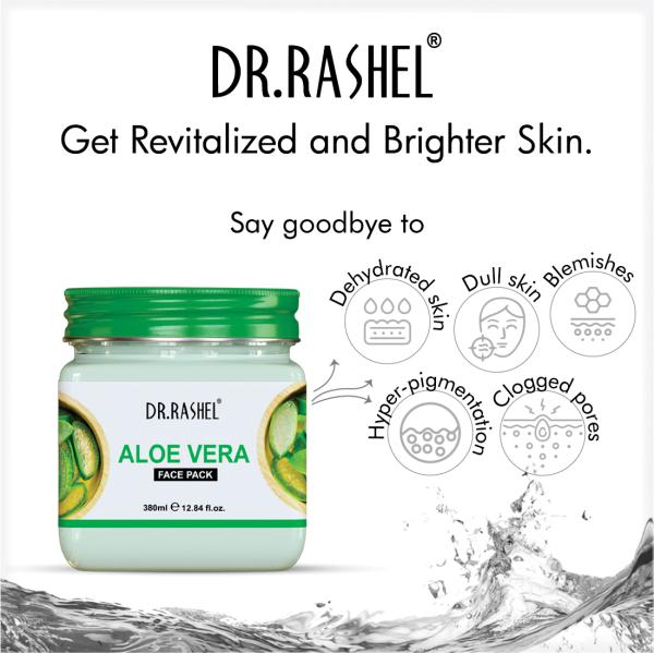 DR.RASHEL Aloe Vera Face Pack for Glowing Skin, Oil Control, Acne
