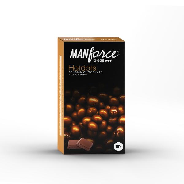 Manforce Hot Dots Belgian Chocolate Condom, 10s JioMart