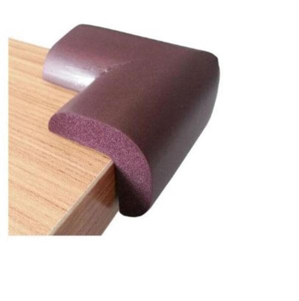 EZ Life Brown Plastic Corner Guards (Set of 4) Pack of 1 JioMart