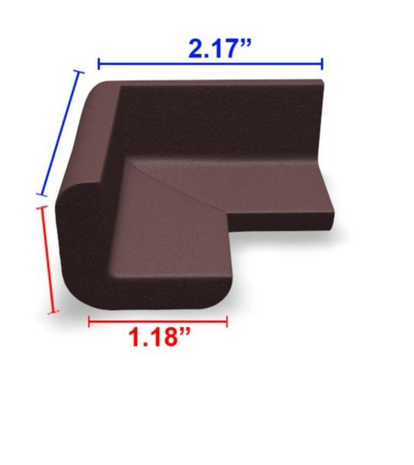 EZ Life Brown Plastic Corner Guards (Set of 4) Pack of 1 JioMart