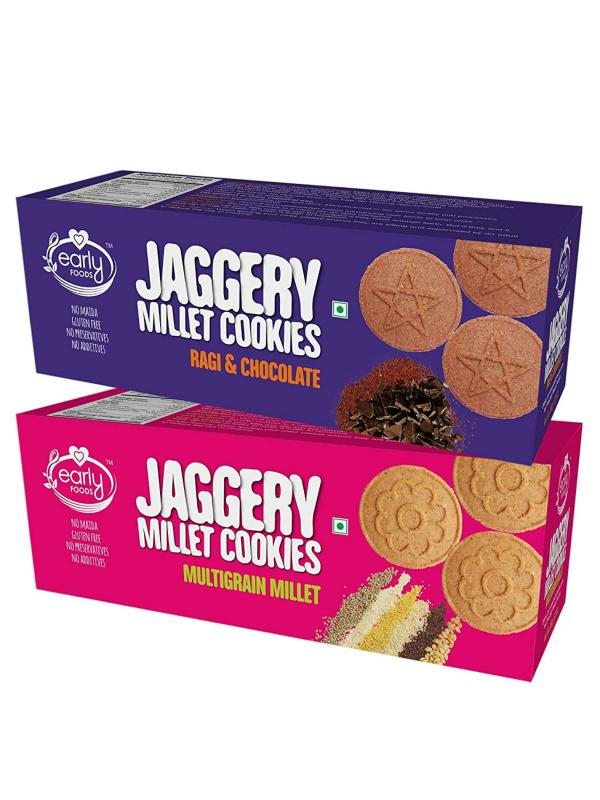 Early Foods Biscuits Combo Pack Multigrain Millet And Ragi Choco