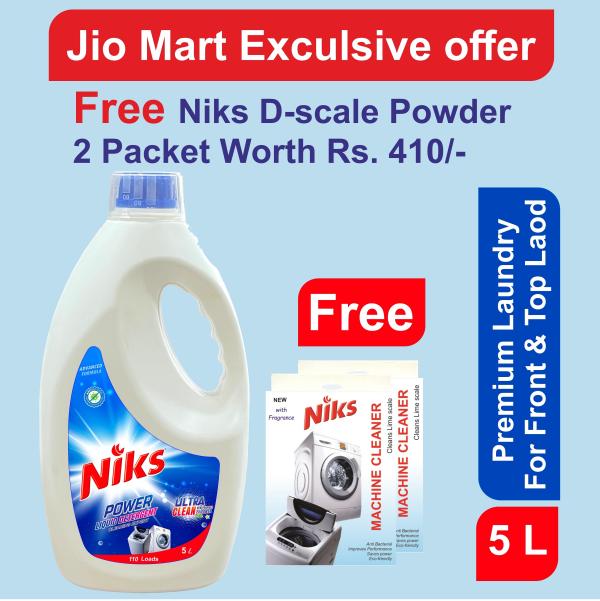 Niks Liquid Detergent 5L Best Use for Front Load and Top Load Washing