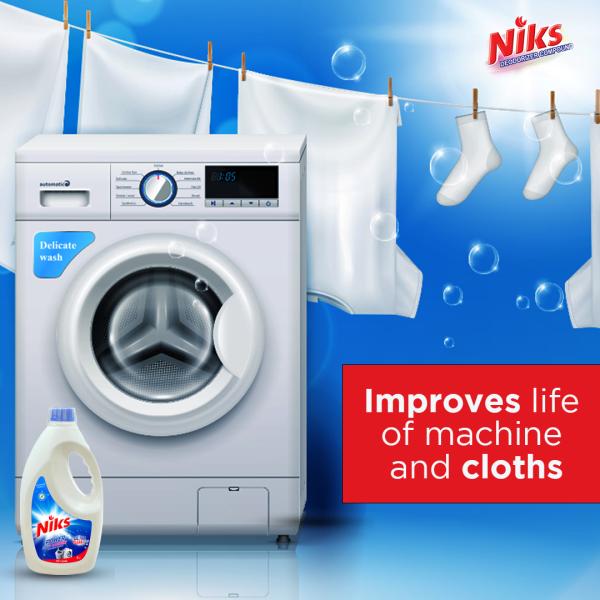 Niks Liquid Detergent 5L Best Use for Front Load and Top Load Washing