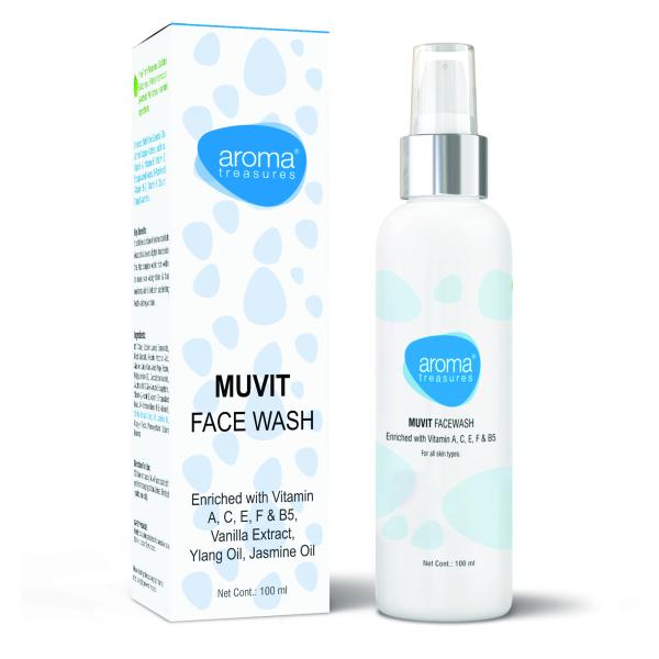 Aroma Treasures Muvit Face Wash Enriched with Vitamin A, C, E, F & B5
