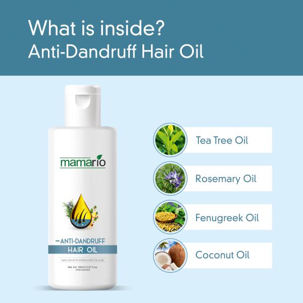 Mamario Anti-Dandruff & Fenugreek (Methi) Hair Oil for Hair Growth and Hair  Fall Control Hair Oil (300 ml) - JioMart