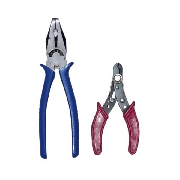 Flymoon Hand tool kit 5"8Pcs ScrewdriverPilerWire CutterHammerLine