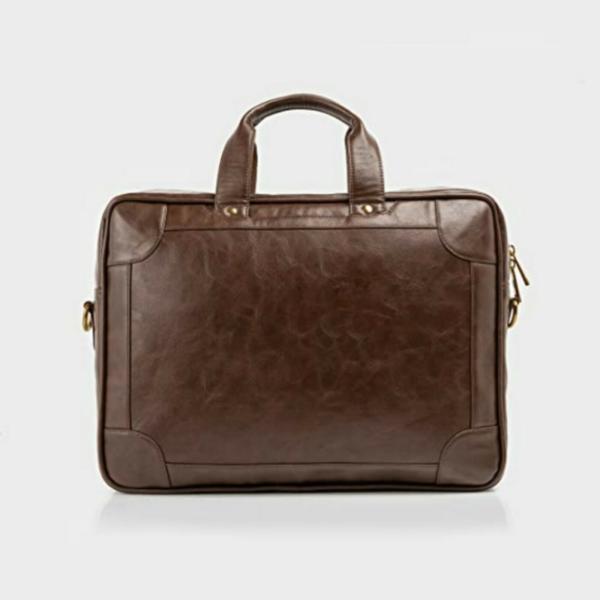 Smith & Blake Brown Faux Leather Laptop Bag Texas JioMart