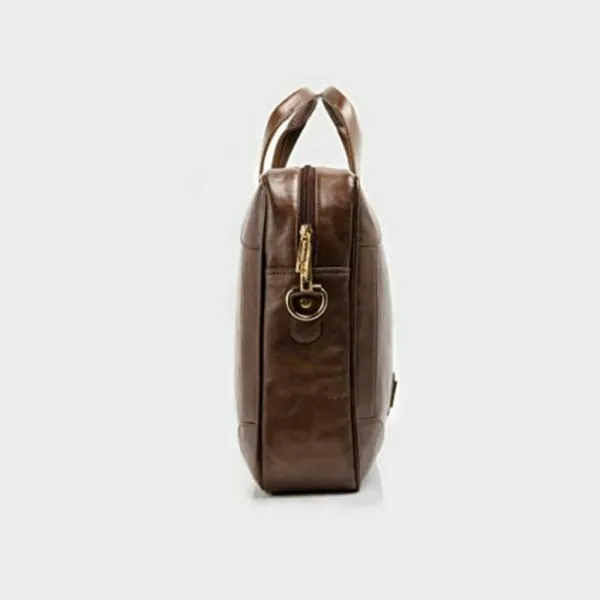 Smith & Blake Brown Faux Leather Laptop Bag Texas JioMart