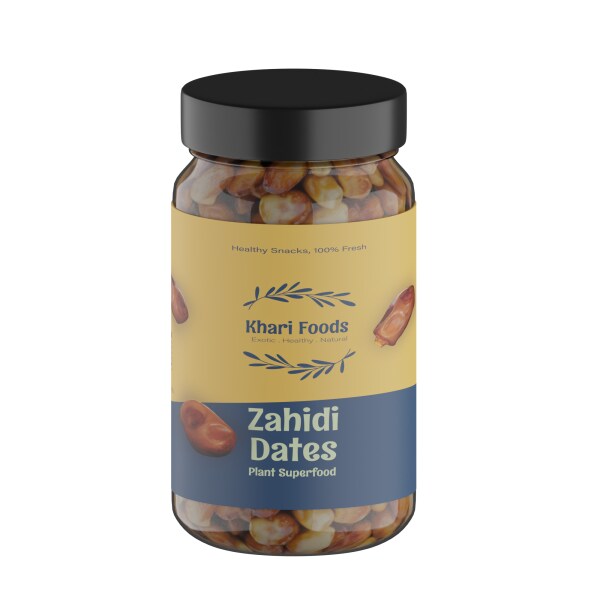 Khari Foods Premium Dried Zahidi Brown Dates, Khajur / Khajoor Dry