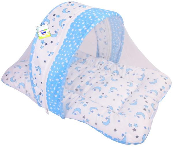 Toddylon New Born Baby Bedding Set Mosquito Net Bed & Sleeping Bag Combo for 06 Months Baby Boy