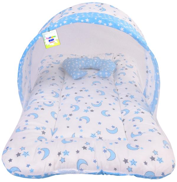 Toddylon New Born Baby Bedding Set Mosquito Net Bed & Sleeping Bag Combo for 06 Months Baby Boy