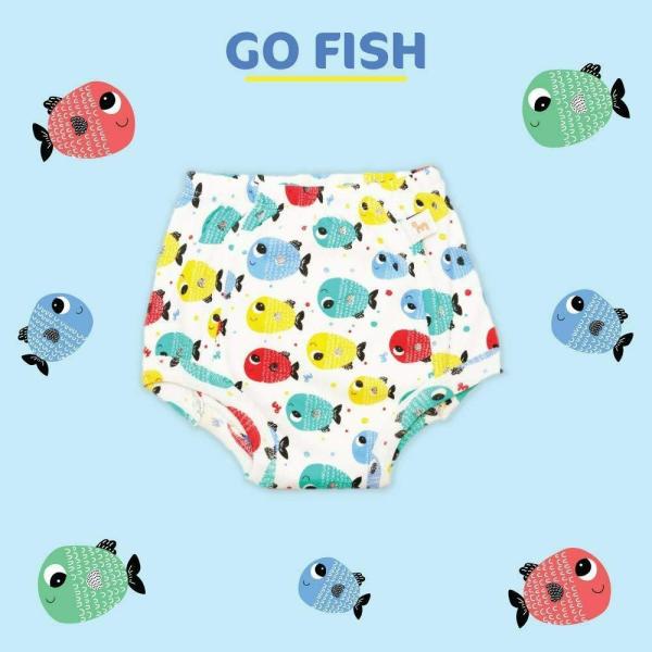 SuperBottoms Striking Whites Padded Waterproof Pull up Underwear/Potty