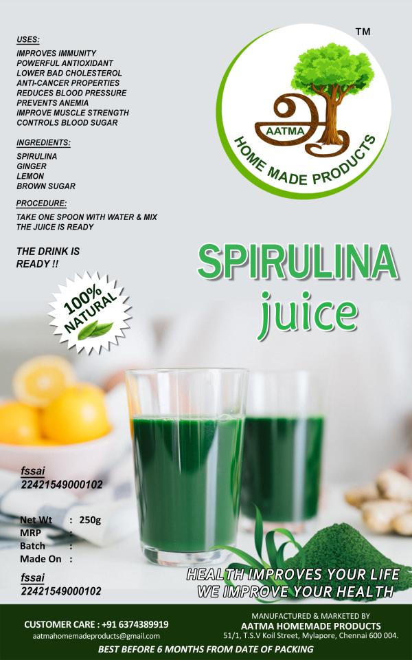 AATMA HOME MADE Spirulina Juice Healthy Drink JioMart