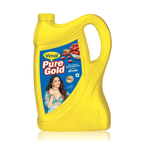 Vimal Pure Gold Micro Filtered Groundnut Oil 5 Ltr Jar JioMart