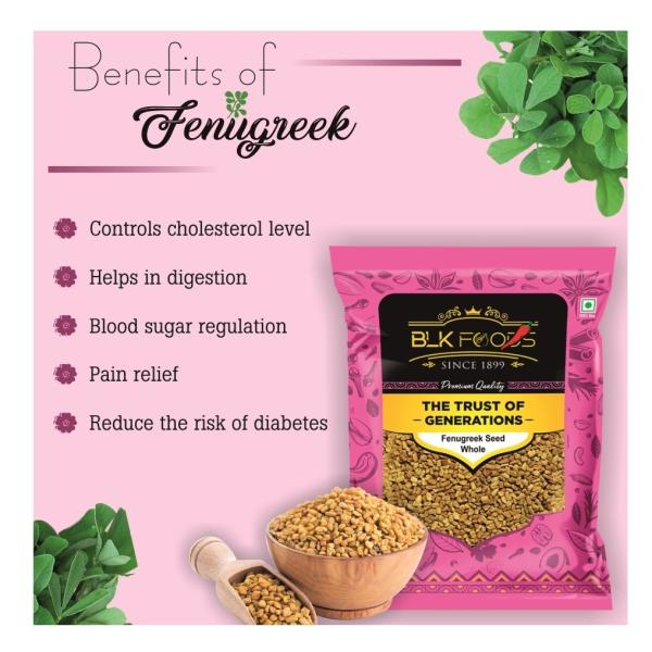 BLK Foods Select Fenugreek Seed Whole (Methi dana Sabut) 400g JioMart