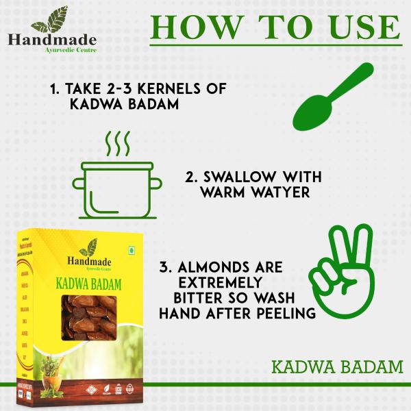 Handmade Ayurvedic Centre Kadwa Badam Diabetes Bitter Almonds Sugar