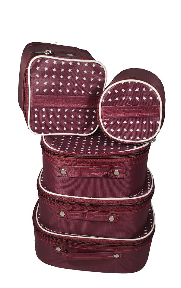 Ology Trendy Set Of 5 pcs Large Size Cosmetic Storage Vanity Boxes