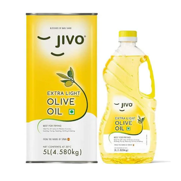 Jivo Extra Light Olive Oil 5 Ltr (tin) + 2 Ltr Extra Light Olive Oil