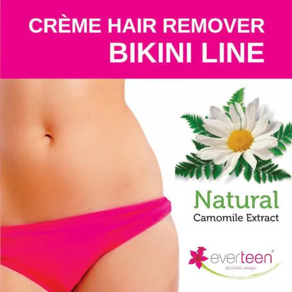 everteen Natural Bikini Line Hair Remover Creme for Women - 1 Pack (100g) -  JioMart