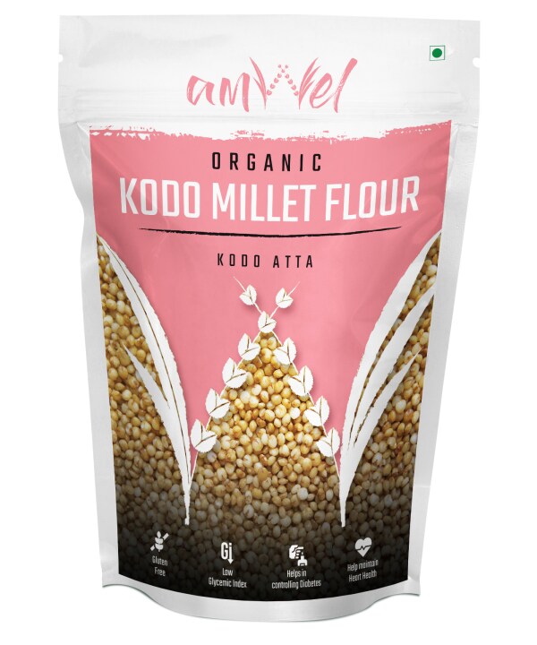 Amwel Combo of Organic Foxtail Millet Flour 450g + Organic Kodo Millet