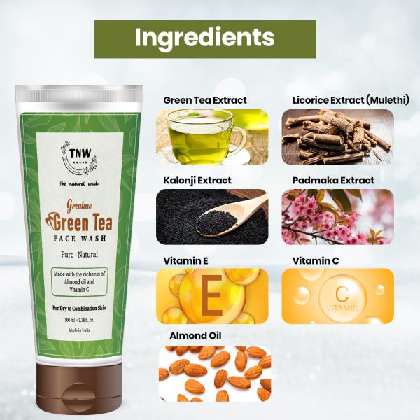 TNW The Natural Wash Grealmo Face Wash For Dry to Combination Skin