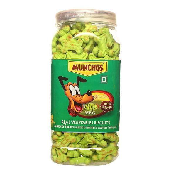 MUNCHOS Real Veg. Dog Biscuits 500 g Pack of 2 JioMart