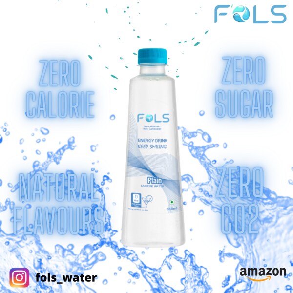 FOLS CAFFEINE WATER ENERGY DRINK ENERGY WATER PACK OF 12*350 ML