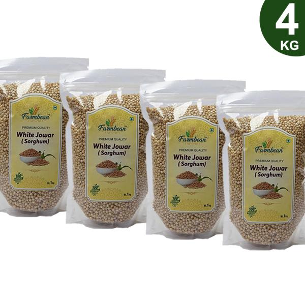 Farmbean Whole Jowar Grains 4KG / For Weight Loss 4000g JioMart