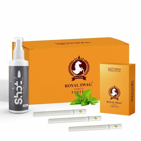 ROYAL SWAG Ayurvedic & Herbal Cigarette, Frutta Flavour Smoke Tobacco