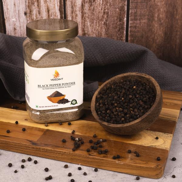 VEEDINT BLACK PEPPER POWDER, PEPPERCORN POWDER, 350 GRAM JioMart