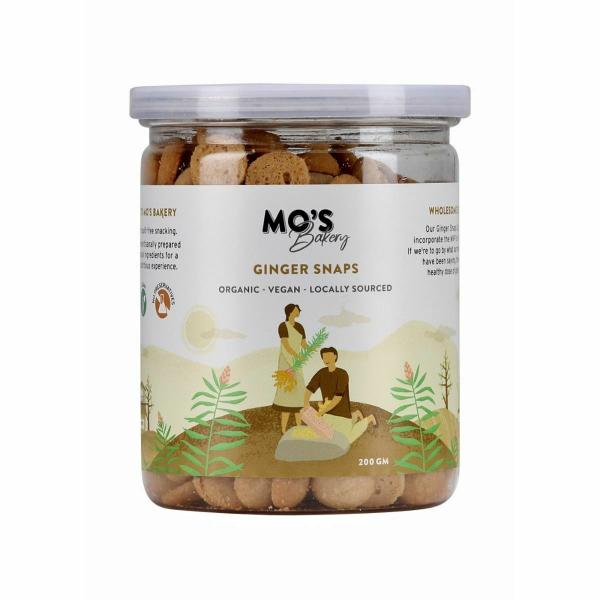 Mo's Ginger Snaps Vegan 200 g 100 Natural & Preservatives Free JioMart