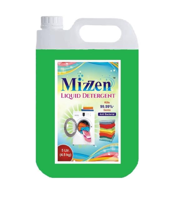 MIZZEN LIQUID DETERGENT 5 Litres, Suitable for Top Load & Front Load