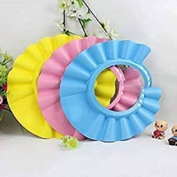 MAPPERZ Adjustable Bathing Baby Shower Hair Wash Cap/Shower Cap for