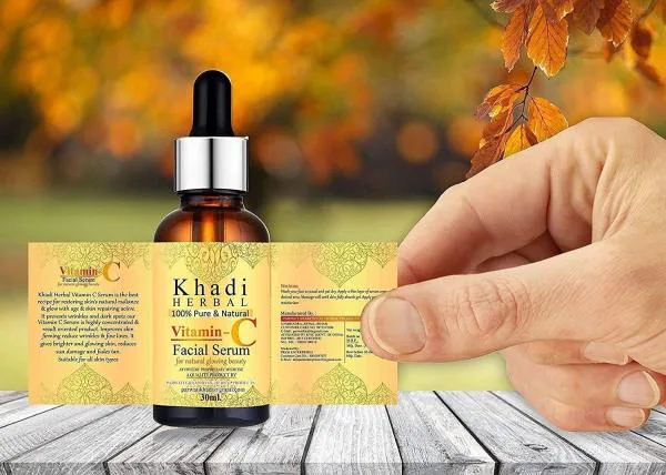 Khadi Herbal Vitamin C Serum For Natural Glowing Beauty (30 ml) - JioMart