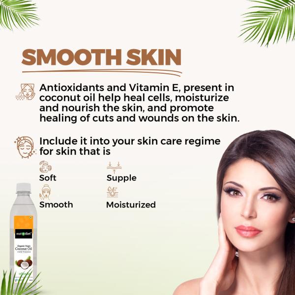 nutndiet Extra Virgin Coconut Oil Cold Pressed, Pure Organic Coconut