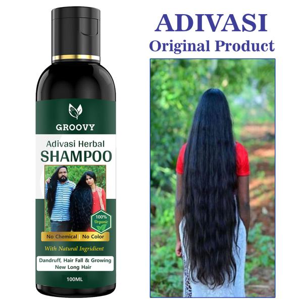 Groovy Adivasi Ayurvedic Natural Shampoo (100 ml) JioMart