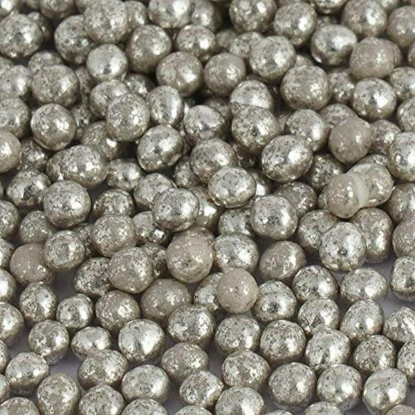BLOSSOM Edible Silver Balls Sprinkles for Cake Decoration (Size 00