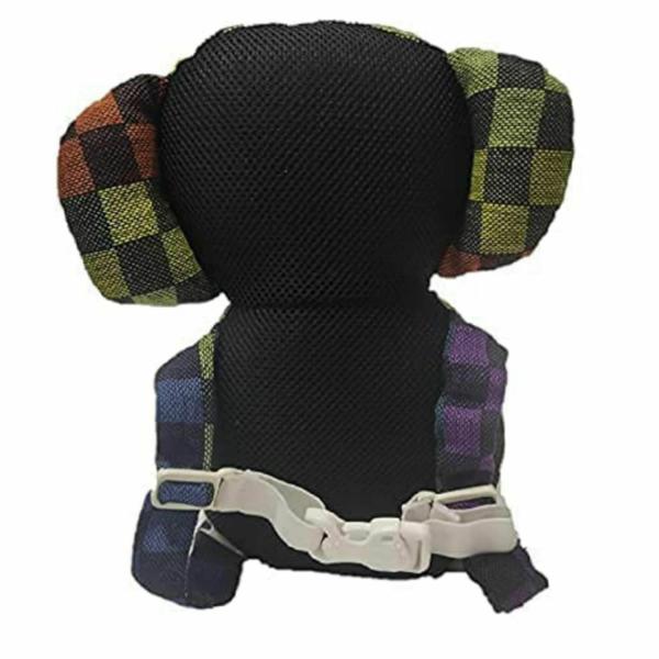 Kid Safe Multicolor Organic Checks Kid Safebelt Baby Head Protector