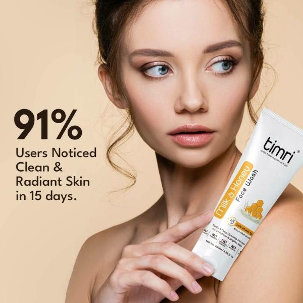 Timri Milk and Honey Face Wash for Oil & Pimple Free Skin, Sulphate