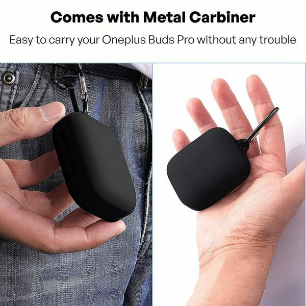 Inclu Silicone Front And Back Case With Keychain For BoAt Airdopes 141