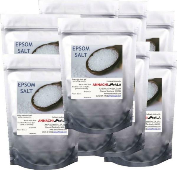 Annachiwala Bath Epsom Salt For Body Pain, Muscle Pain And Hair (Pack