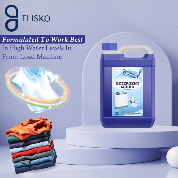 FLISKO 10LTR Top Front Load Liquid Detergent (Pack of 2) JioMart
