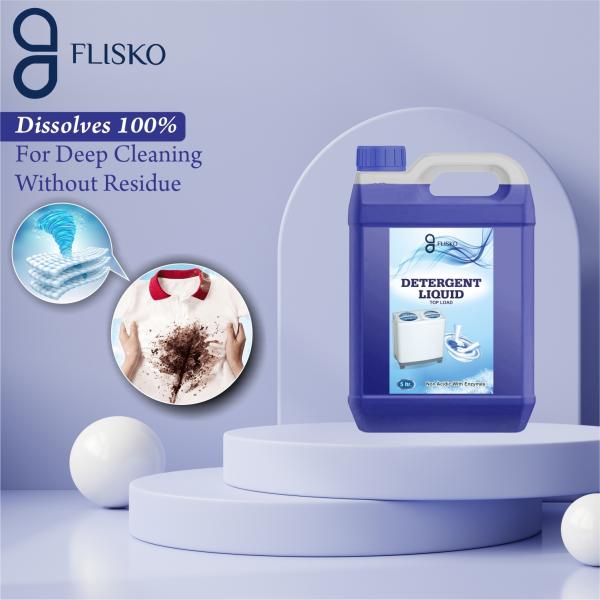 FLISKO 10LTR Top Front Load Liquid Detergent (Pack of 2) JioMart