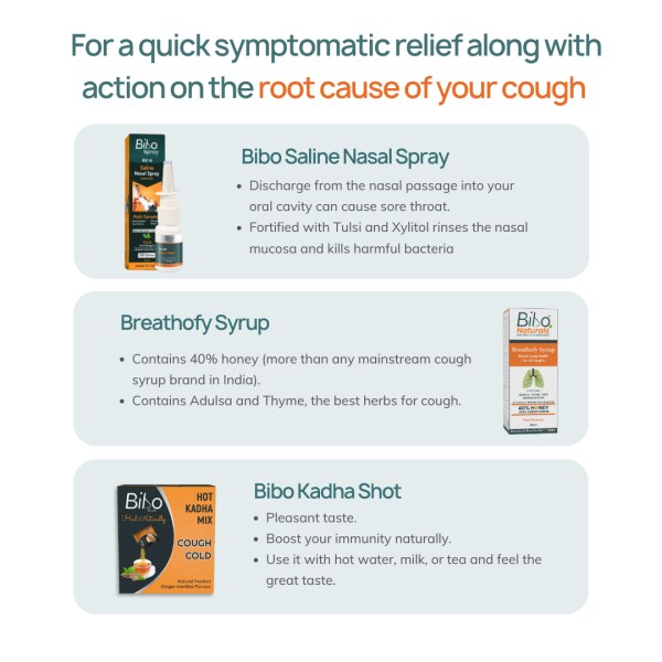 Bibo Cough Relief Pack For All Coughs Synergistic Effect 3