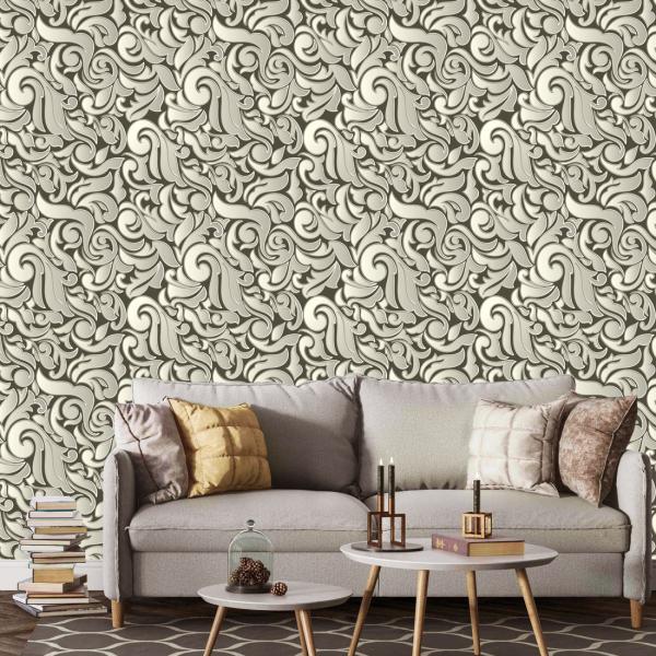 WallWear Wallpapers & Wall Stickers Model (OutLineDesign) Pack Of 1