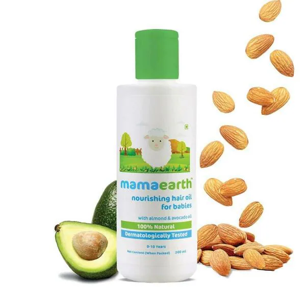 Mamaearth Nourishing Baby Hair Oil With Almond And Avocado Oil 200 ml -  JioMart