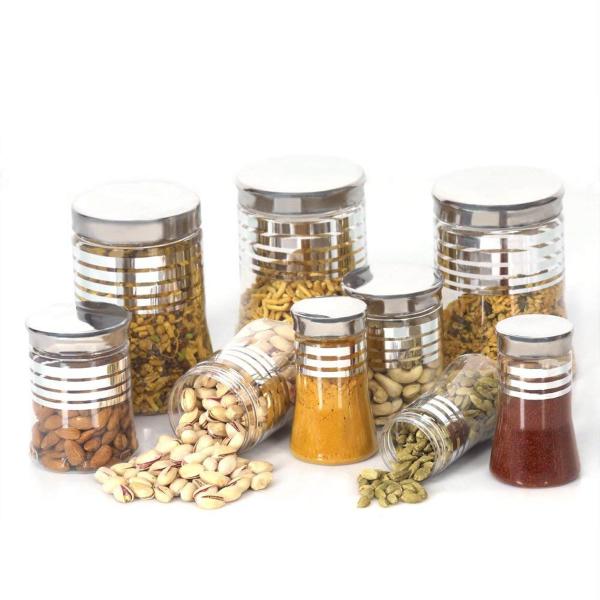 Steelo Transparent Belly Container, 300 Ml (Set Of 9) JioMart