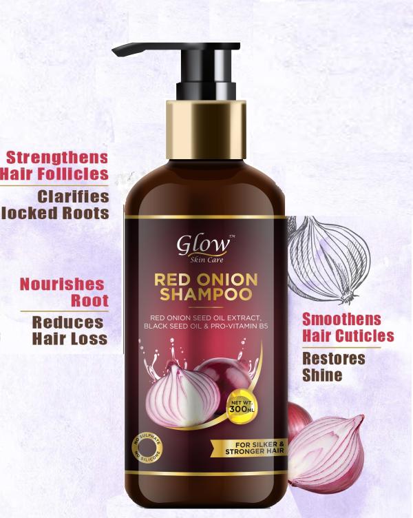 Glow Skin Care Hair Fall Control Onion Shampoo 300 ml - JioMart