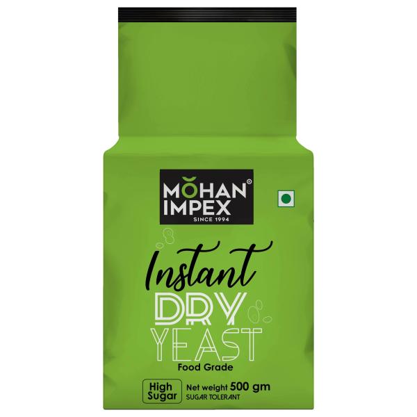Mohan Impex 500gm Instant Dry Yeast for Baking Breads,Pizza and Naan